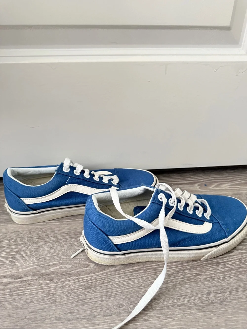 Blue Vans Old Skool - Size 4.5 in men - 6 in women - Picture 2 of 7